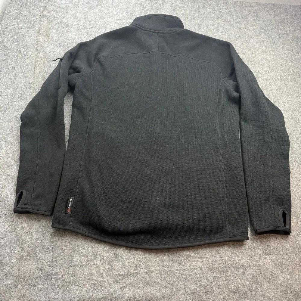 HELLY HANSEN Varde 2.0 Polartec Fleece Jacket Mens M Gray Full Zip Outdoor Gorp